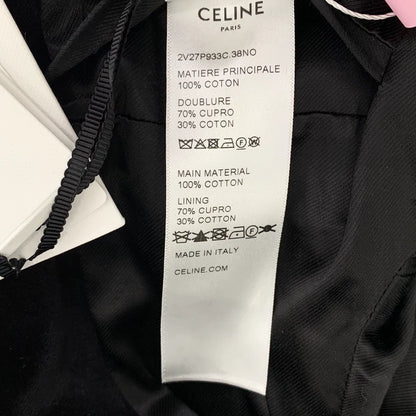 Celine Black Double-Breasted Cotton Jacket
