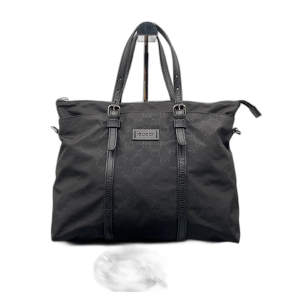 Classic Gucci Nylon Handbag with Logo