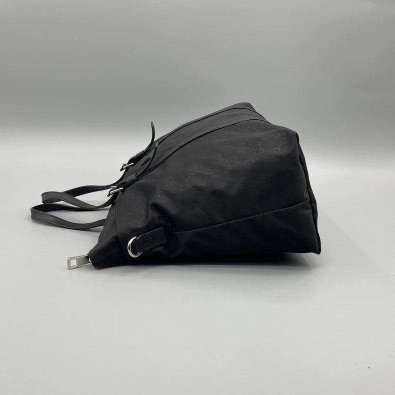 Classic Gucci Nylon Handbag with Logo