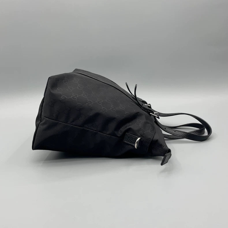 Classic Gucci Nylon Handbag with Logo