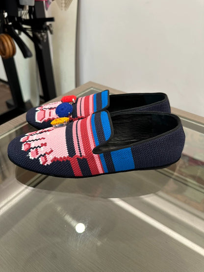 Loewe Embroidered Slip-On Loafers for Women
