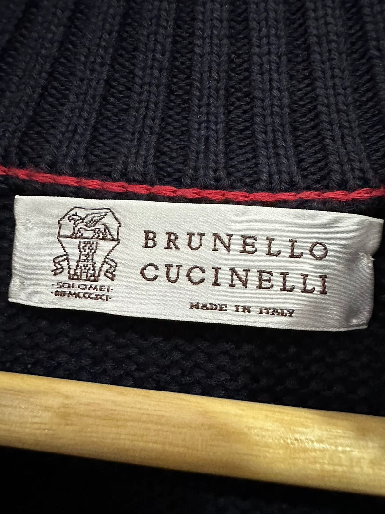 Brunello Cucinelli Zip Knit Cardigan