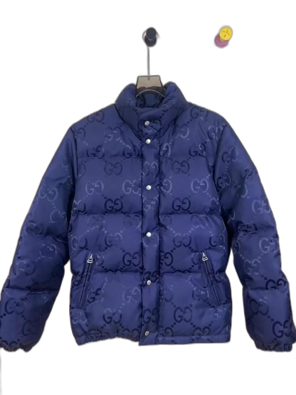 Gucci Blue Logo Puffer Jacket