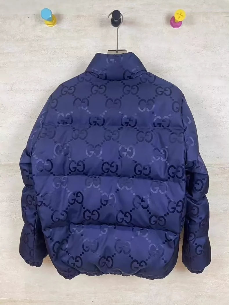 Gucci Blue Logo Puffer Jacket