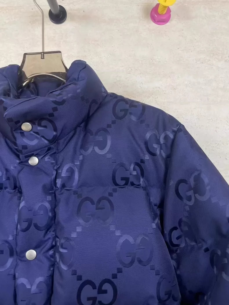 Gucci Blue Logo Puffer Jacket