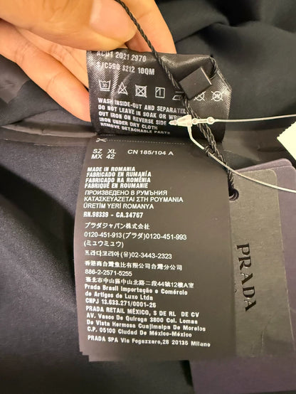 Prada Black Technical Fabric Jacket