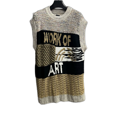 Color Block Woven Cotton-Linen Sleeveless Top