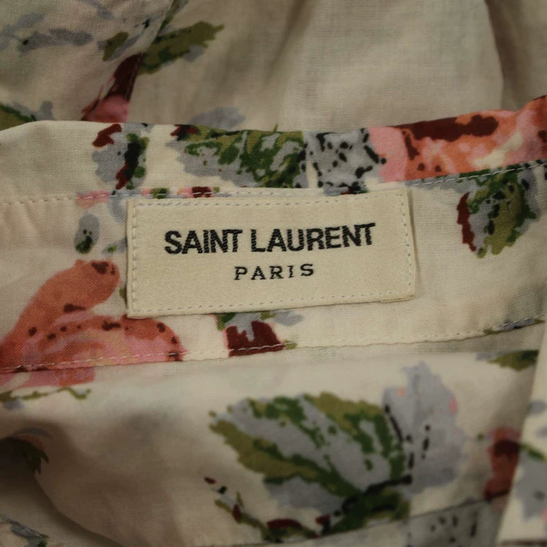 Saint Laurent Paris Floral Cotton Shirt