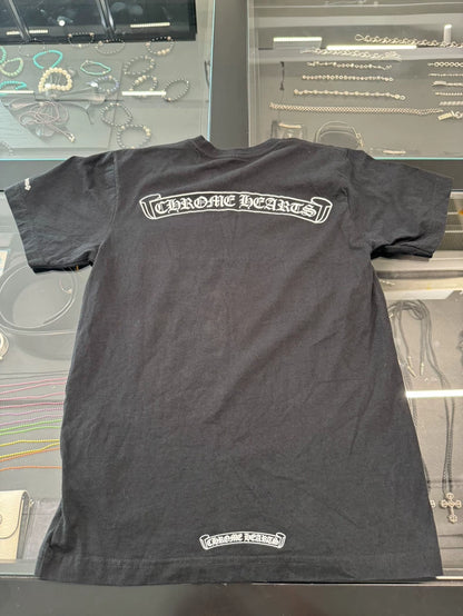 Chrome Hearts Black Scroll Short Sleeve Tee-yf