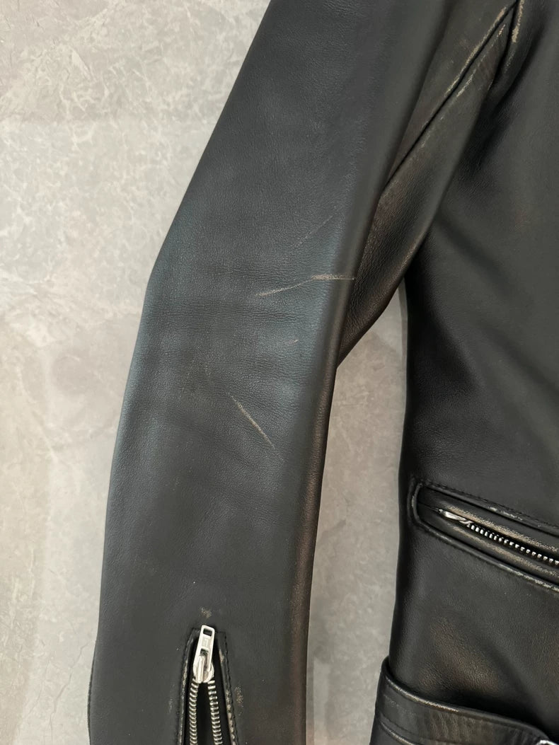 Comme des Garcons Leather Jacket 34
