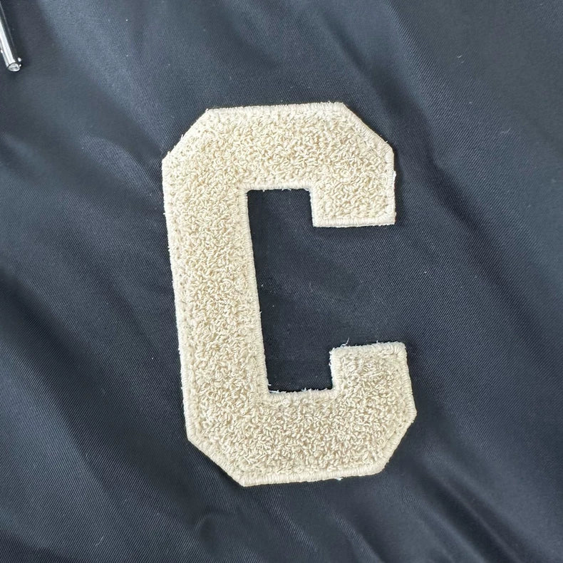 Celine Logo Hooded Baseball Jacket