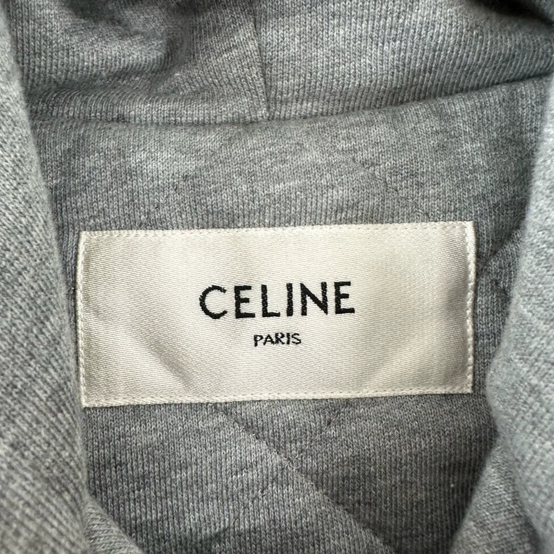 Celine Logo Hooded Baseball Jacket