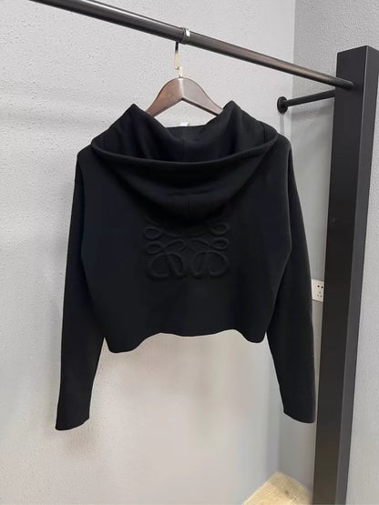 Loewe Wool Knit Jacket in Black