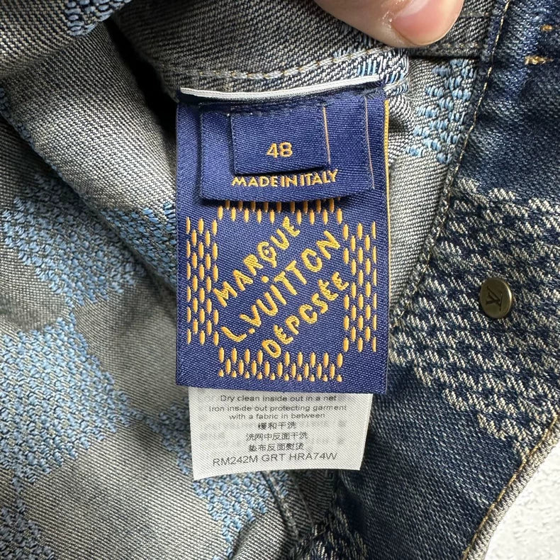 Louis Vuitton Checkered Denim Jacket 24FW