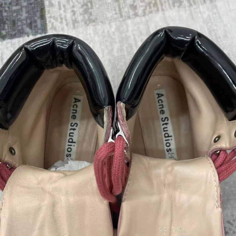 Acne Studios Pink Platform Hiking Boots