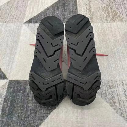 Acne Studios Pink Platform Hiking Boots