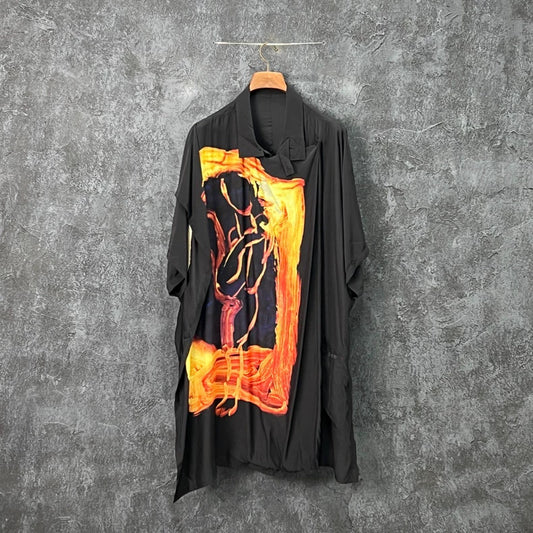Yohji Yamamoto Silk Printed Shirt