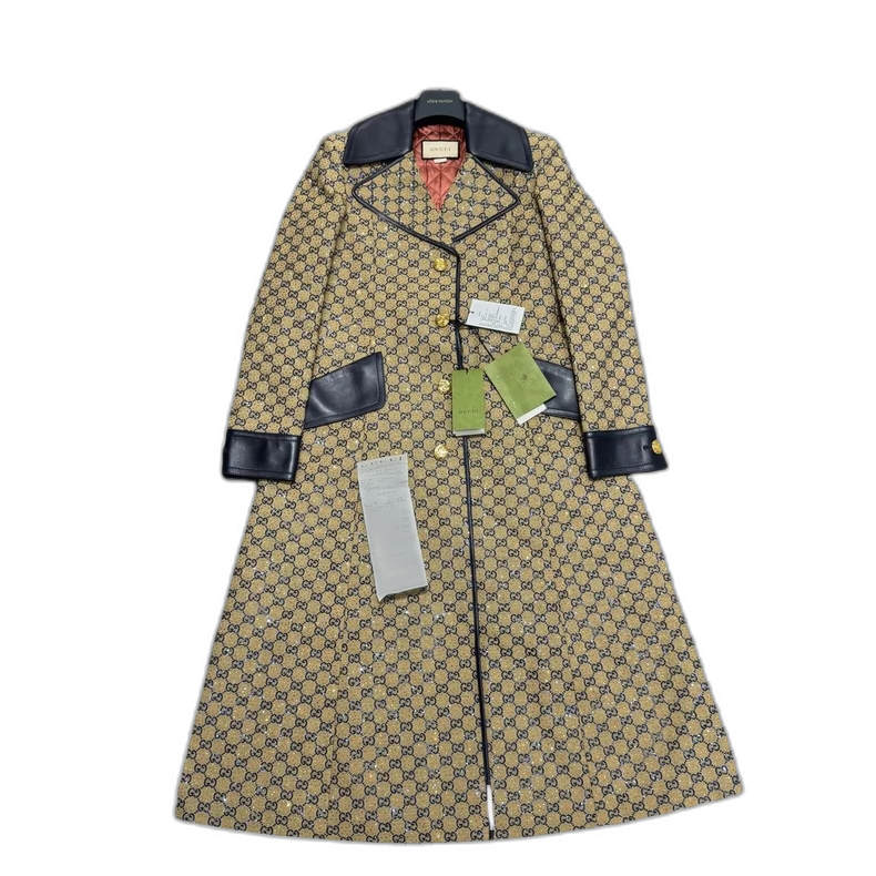 Gucci GG Logo Trench Coat for Men-zp