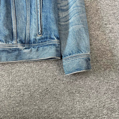 Celine Logo Faux Layered Denim Jacket