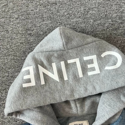 Celine Logo Faux Layered Denim Jacket