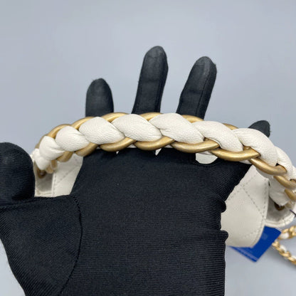 Chanel Flat Crossbody Bag with Gold Chain