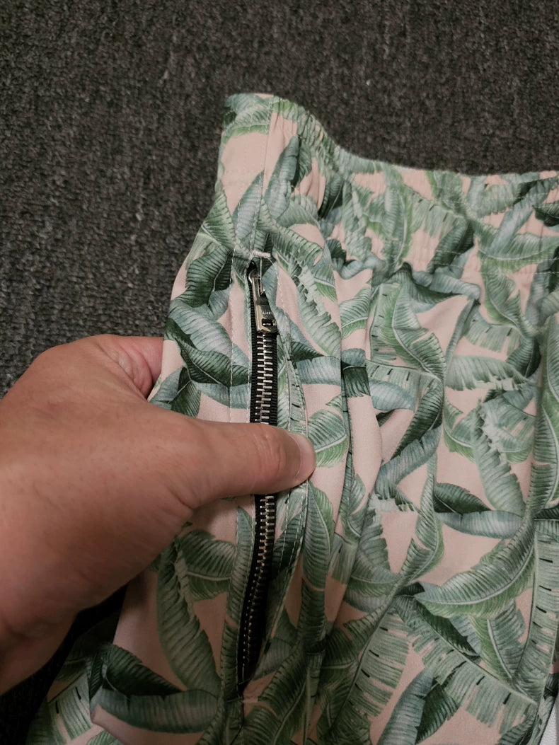 Amiri Leaf Print Casual Shorts-yf