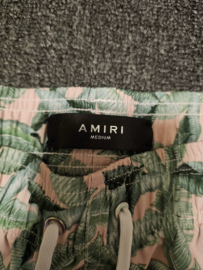 Amiri Leaf Print Casual Shorts-yf