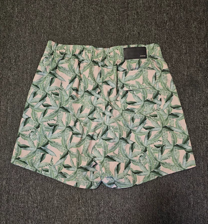 Amiri Leaf Print Casual Shorts-yf