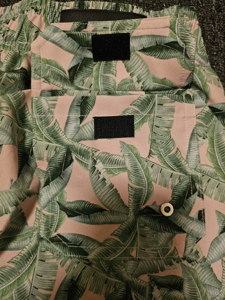 Amiri Leaf Print Casual Shorts-yf