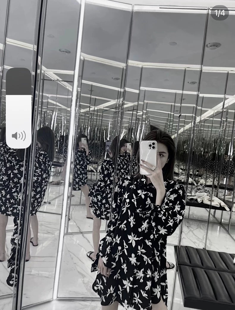 Saint Laurent Silk Floral Short Sleeve Shirt-yf