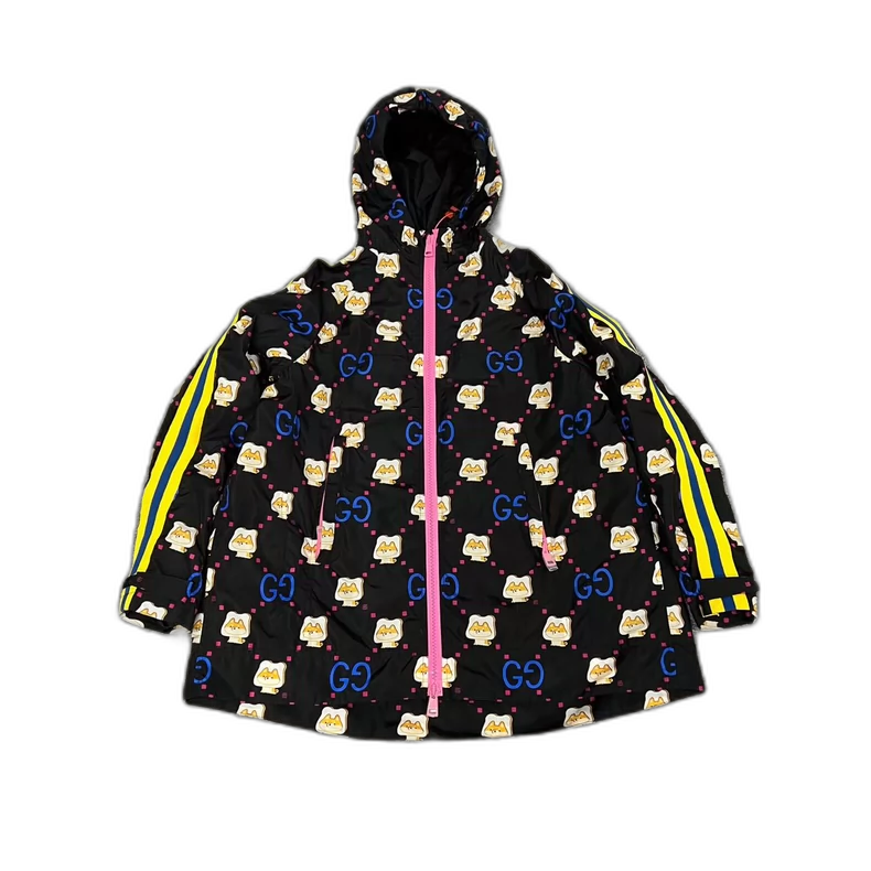 Gucci Cartoon Logo Print Windbreaker Jacket