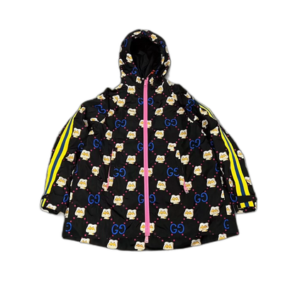 Gucci Cartoon Logo Print Windbreaker Jacket