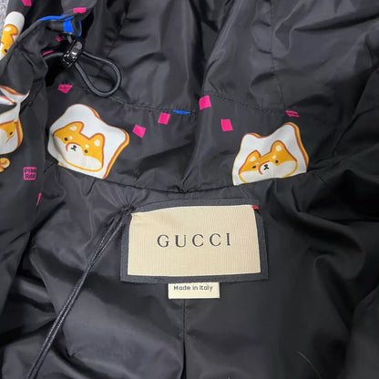 Gucci Cartoon Logo Print Windbreaker Jacket