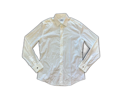 Hermes Men's Long Sleeve White Shirt