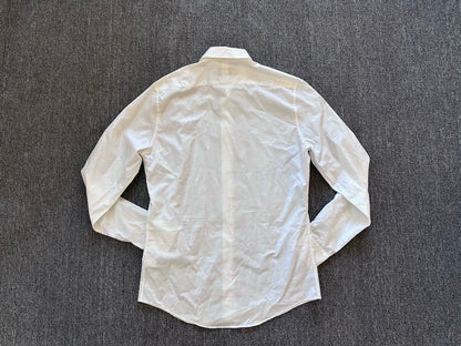 Hermes Men's Long Sleeve White Shirt