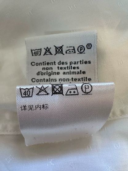 Hermes Men's Long Sleeve White Shirt