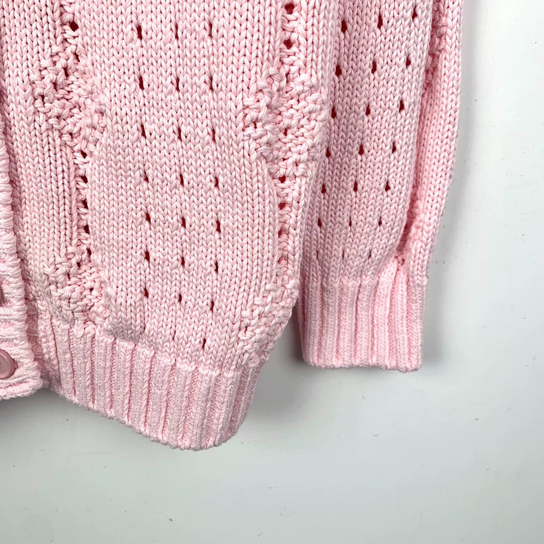 Pink V-Neck Knit Cardigan from Prada