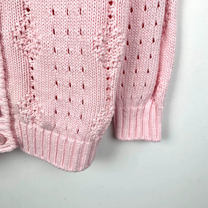 Pink V-Neck Knit Cardigan from Prada