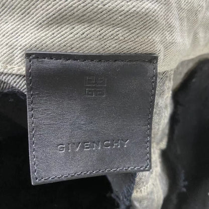Givenchy White Gray Distressed Denim Pants