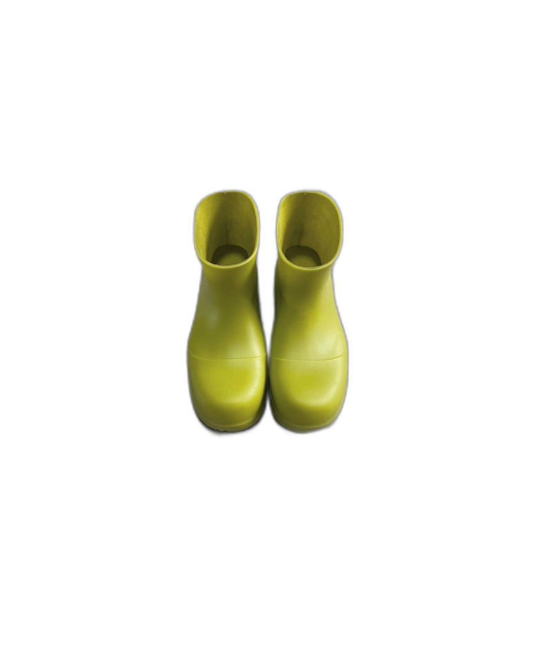 Bottega Veneta Green Rubber Rain Boots-zp