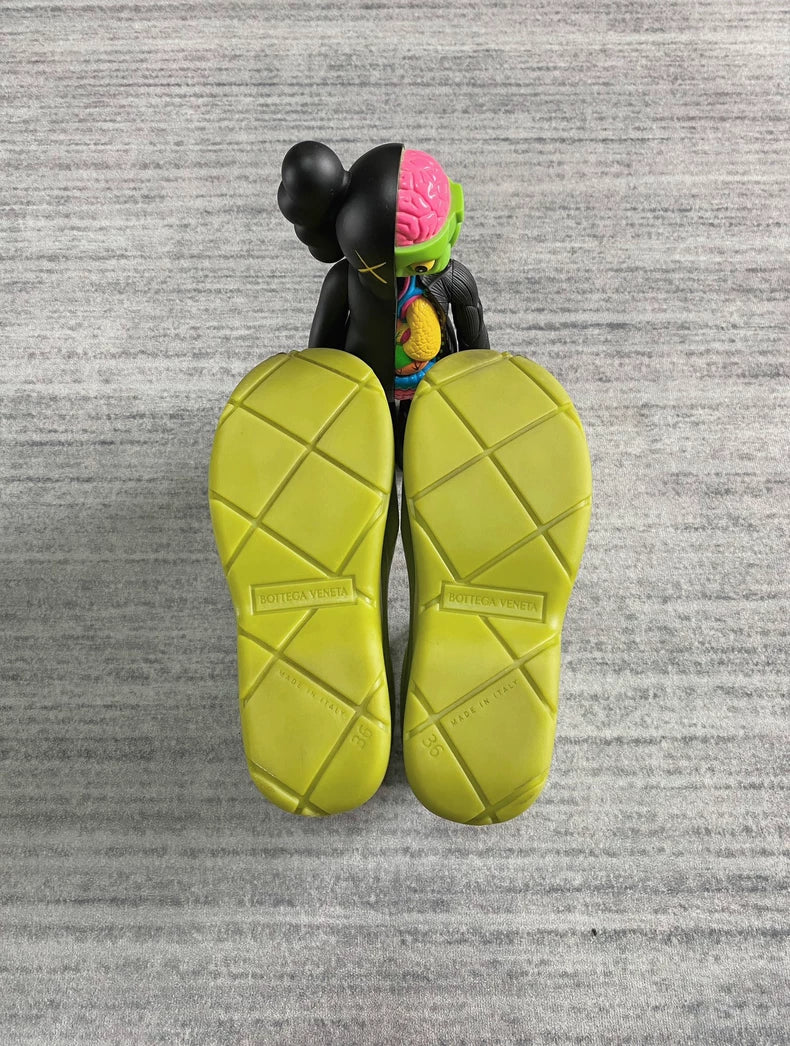 Bottega Veneta Green Rubber Rain Boots-zp