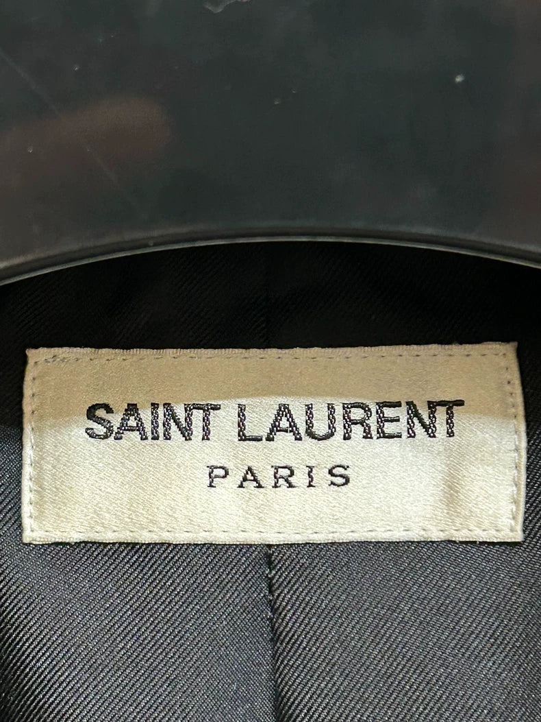 Saint Laurent Black Spring Wool Blazer