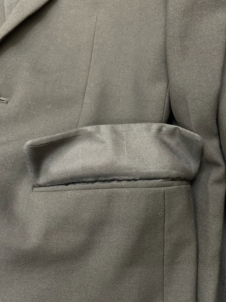 Saint Laurent Black Spring Wool Blazer