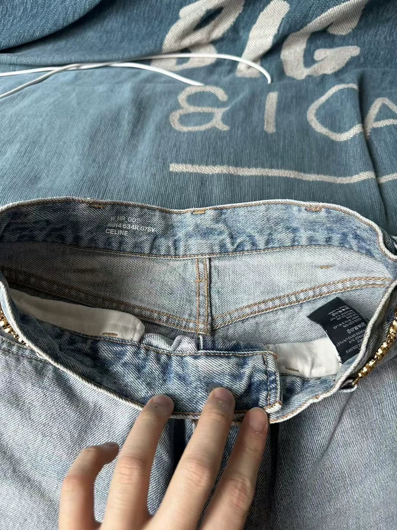 Celine Wash Denim Jeans Size 27