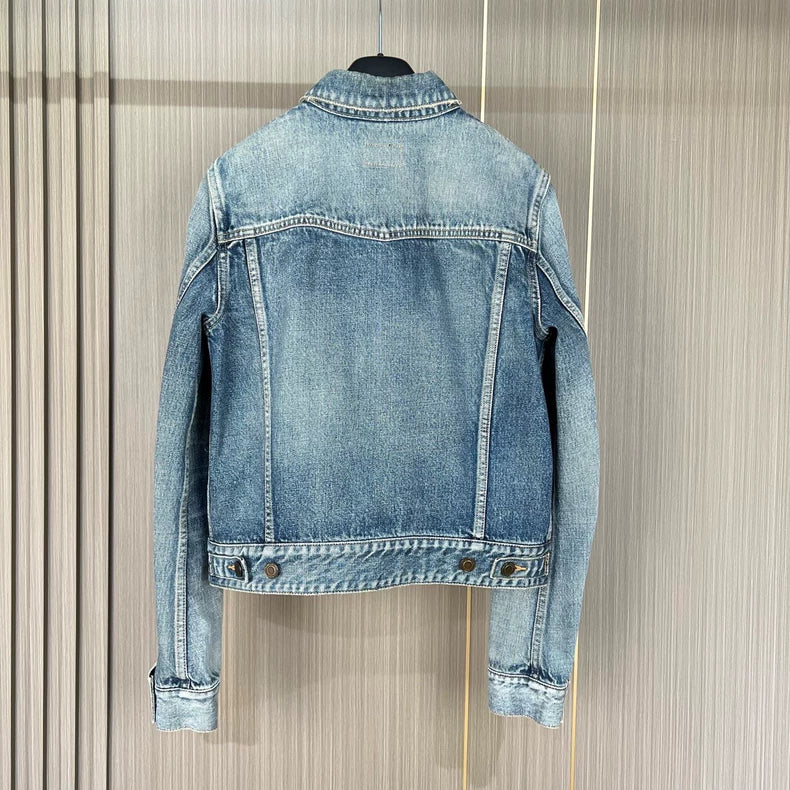 Saint Laurent Wash Denim Jacket Size M