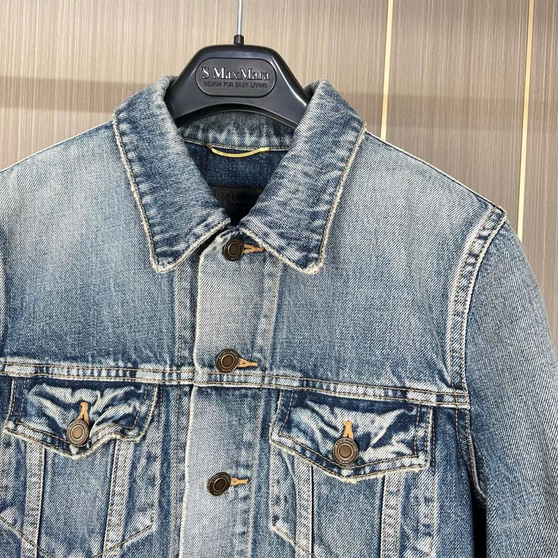 Saint Laurent Wash Denim Jacket Size M