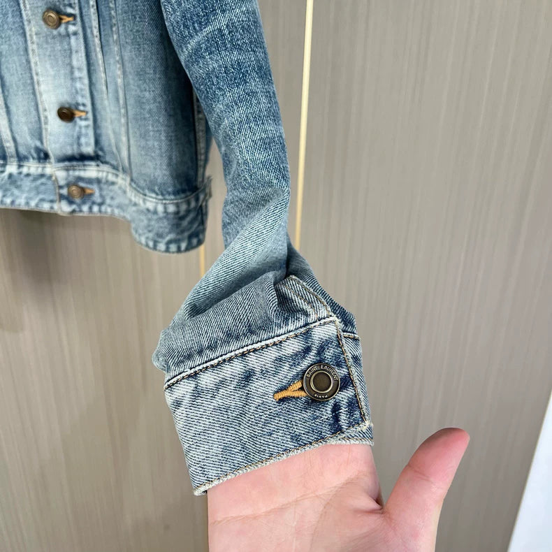 Saint Laurent Wash Denim Jacket Size M