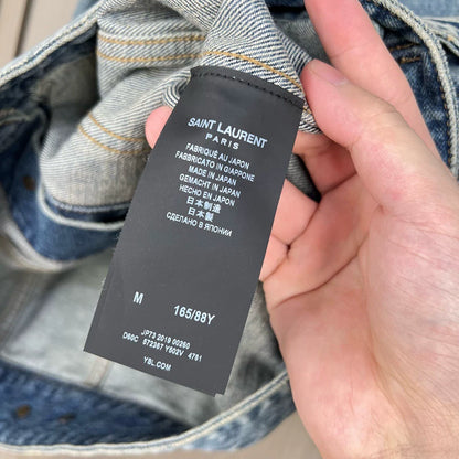 Saint Laurent Wash Denim Jacket Size M