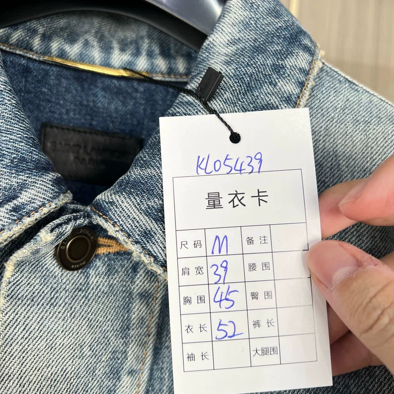 Saint Laurent Wash Denim Jacket Size M