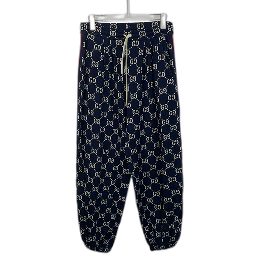 Gucci Logo Print Casual Pants